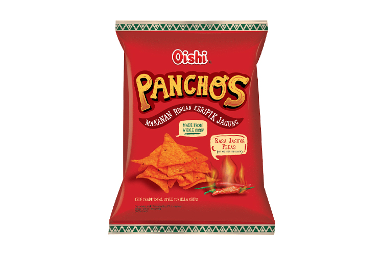 OISHI PANCHOS HOT AND SPICY FLAVOR